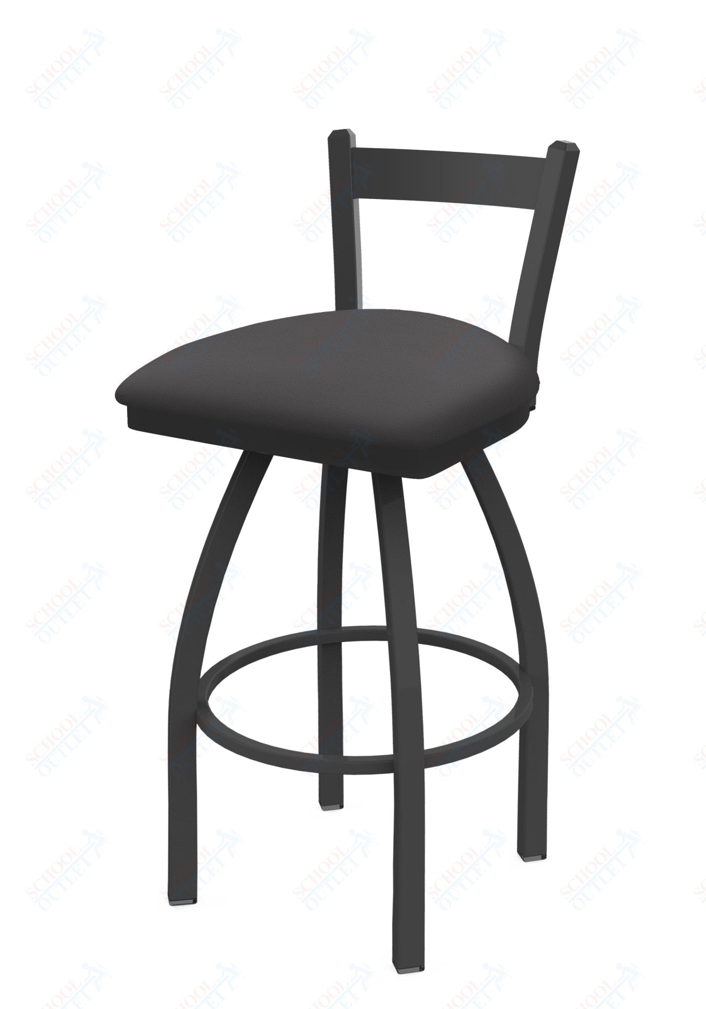 Holland Bar Stool 821 Catalina Low Back Swivel Bar Stool Upholstered Seat 30"H (HBS - 821 - BS - UP - 30H) - SchoolOutlet