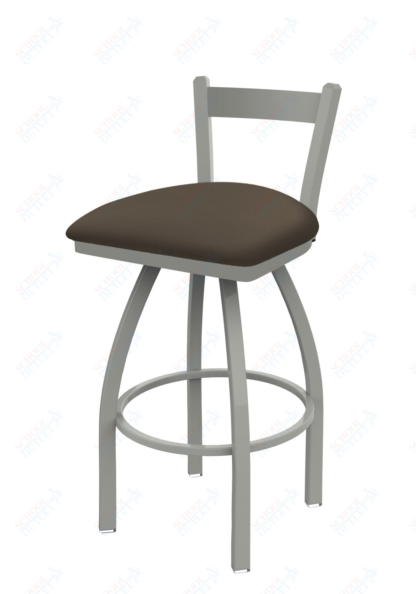 Holland Bar Stool 821 Catalina Low Back Swivel Bar Stool Upholstered Seat 30"H (HBS - 821 - BS - UP - 30H) - SchoolOutlet