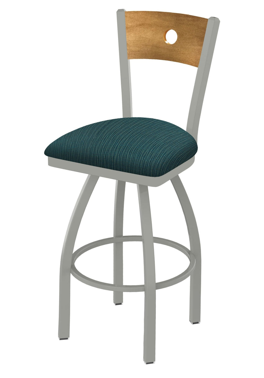 Holland Bar Stool 830 Voltaire Swivel Counter Stool Upholstered Seat 25"H (HBS - 830 - CS - UP - 25H) - SchoolOutlet