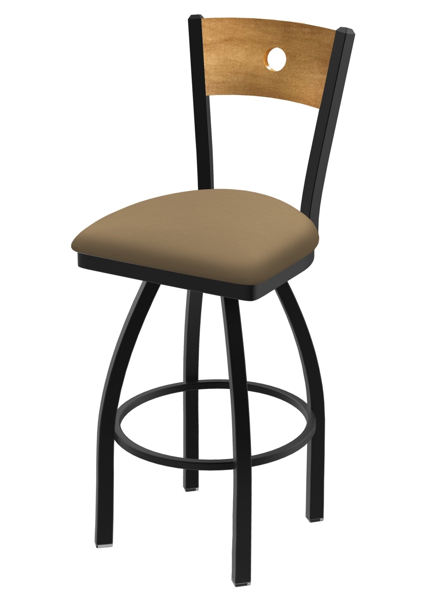 Holland Bar Stool 830 Voltaire Swivel Counter Stool Upholstered Seat 25"H (HBS - 830 - CS - UP - 25H) - SchoolOutlet