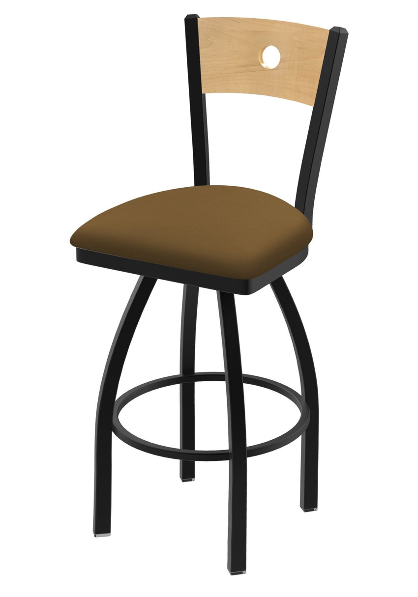 Holland Bar Stool 830 Voltaire Swivel Counter Stool Upholstered Seat 25"H (HBS - 830 - CS - UP - 25H) - SchoolOutlet