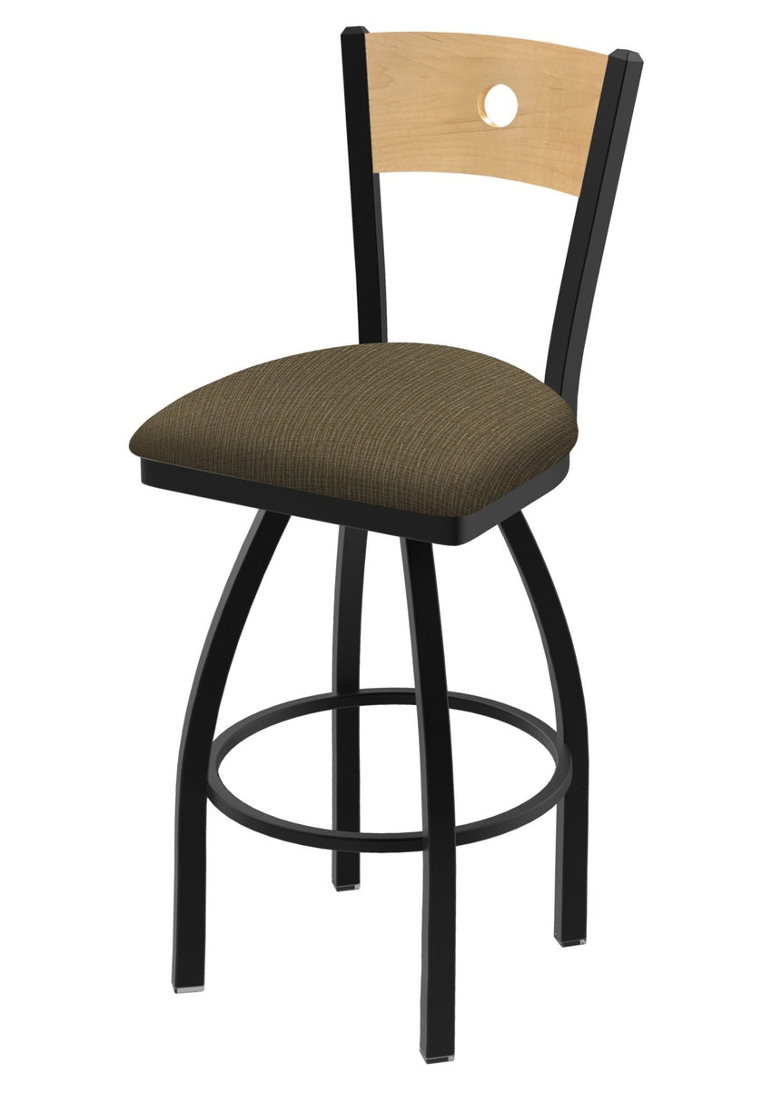Holland Bar Stool 830 Voltaire Swivel Counter Stool Upholstered Seat 25"H (HBS - 830 - CS - UP - 25H) - SchoolOutlet