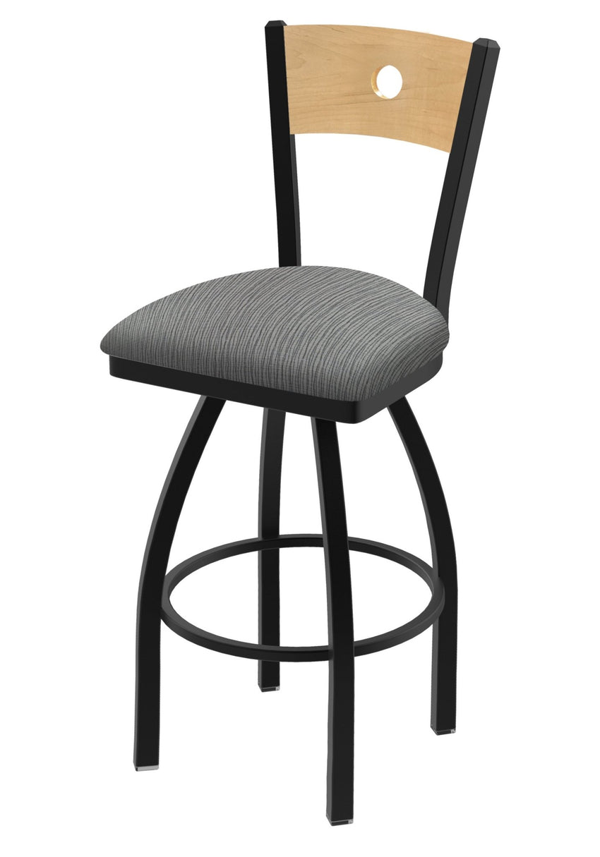 Holland Bar Stool 830 Voltaire Swivel Counter Stool Upholstered Seat 25"H (HBS - 830 - CS - UP - 25H) - SchoolOutlet