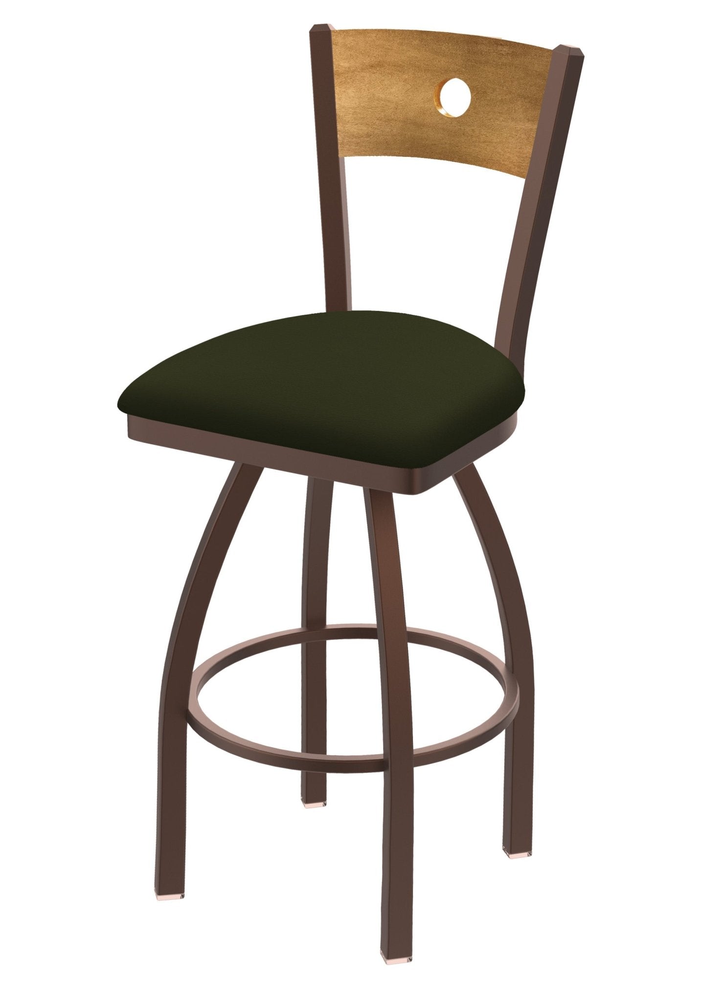 Holland Bar Stool 830 Voltaire Swivel Counter Stool Upholstered Seat 25"H (HBS - 830 - CS - UP - 25H) - SchoolOutlet