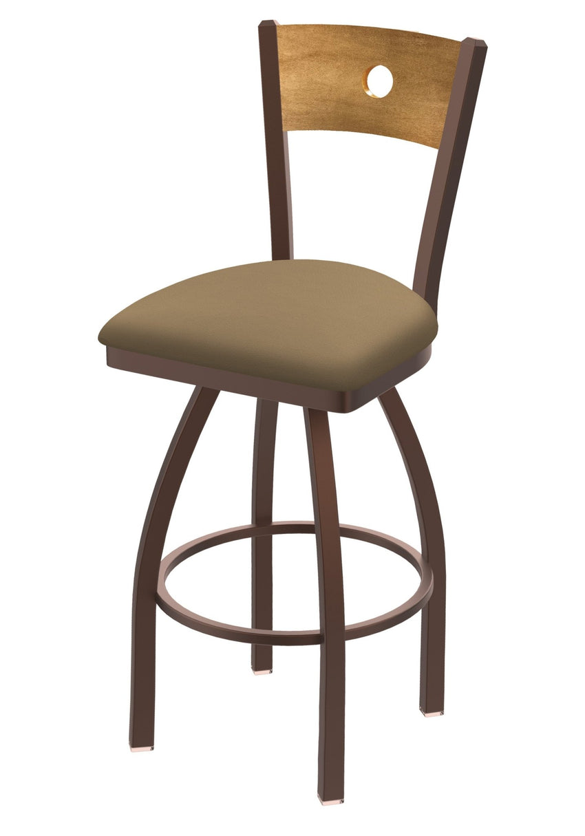 Holland Bar Stool 830 Voltaire Swivel Counter Stool Upholstered Seat 25"H (HBS - 830 - CS - UP - 25H) - SchoolOutlet