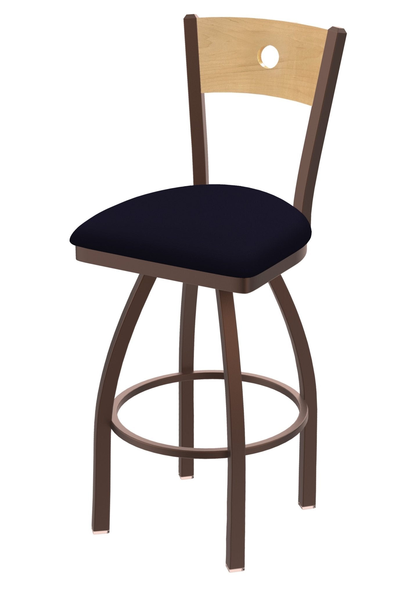 Holland Bar Stool 830 Voltaire Swivel Counter Stool Upholstered Seat 25"H (HBS - 830 - CS - UP - 25H) - SchoolOutlet