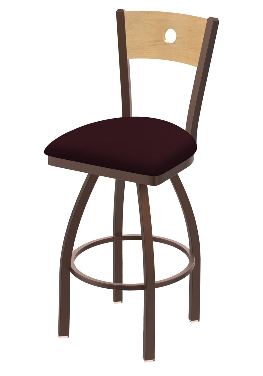 Holland Bar Stool 830 Voltaire Swivel Counter Stool Upholstered Seat 25"H (HBS - 830 - CS - UP - 25H) - SchoolOutlet