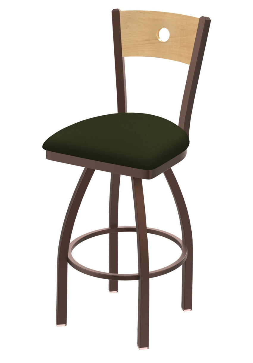Holland Bar Stool 830 Voltaire Swivel Counter Stool Upholstered Seat 25"H (HBS - 830 - CS - UP - 25H) - SchoolOutlet