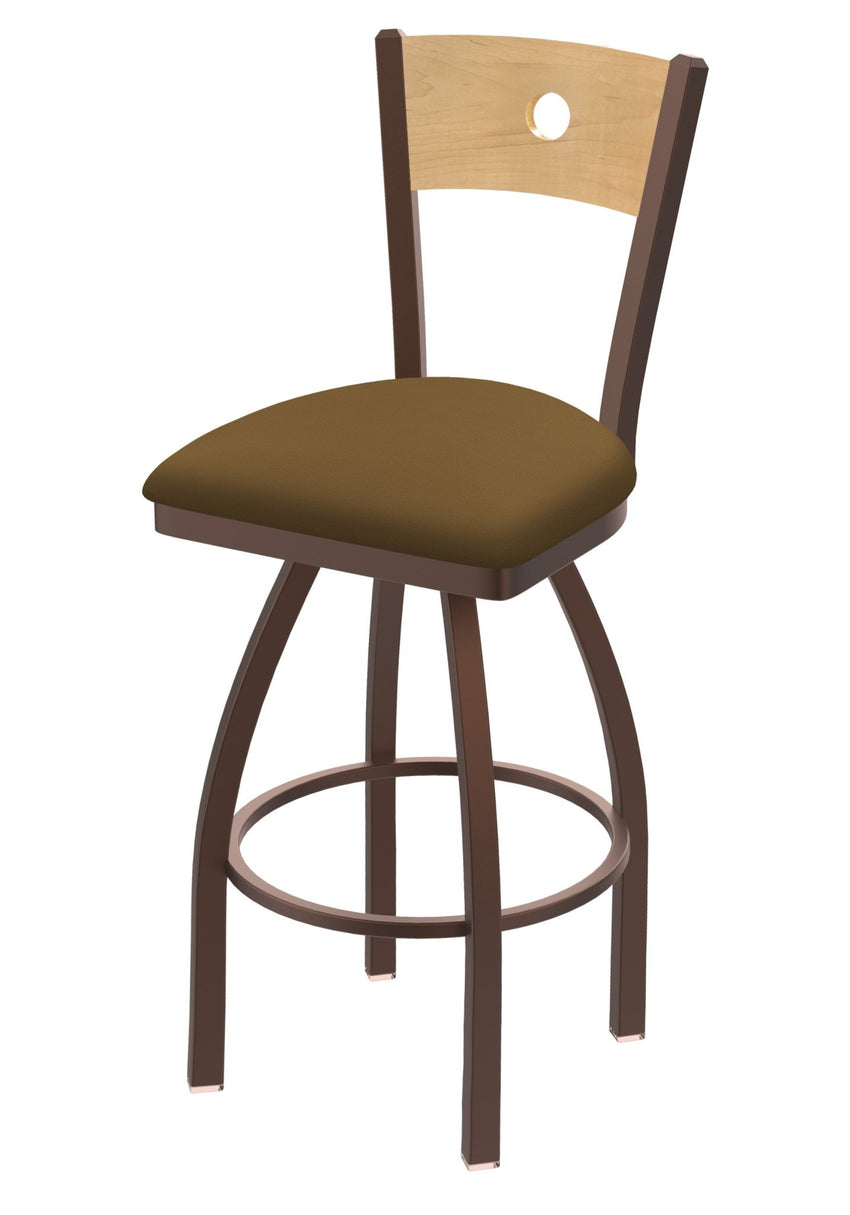 Holland Bar Stool 830 Voltaire Swivel Counter Stool Upholstered Seat 25"H (HBS - 830 - CS - UP - 25H) - SchoolOutlet