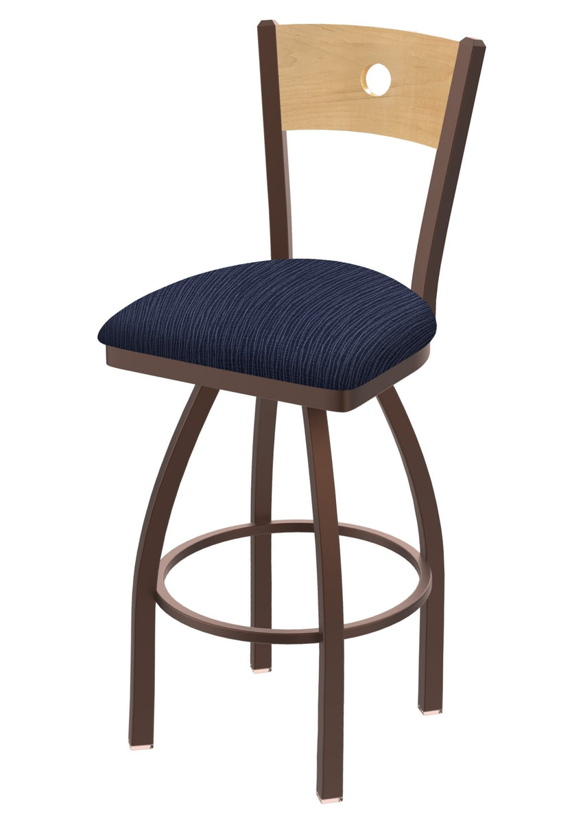 Holland Bar Stool 830 Voltaire Swivel Counter Stool Upholstered Seat 25"H (HBS - 830 - CS - UP - 25H) - SchoolOutlet