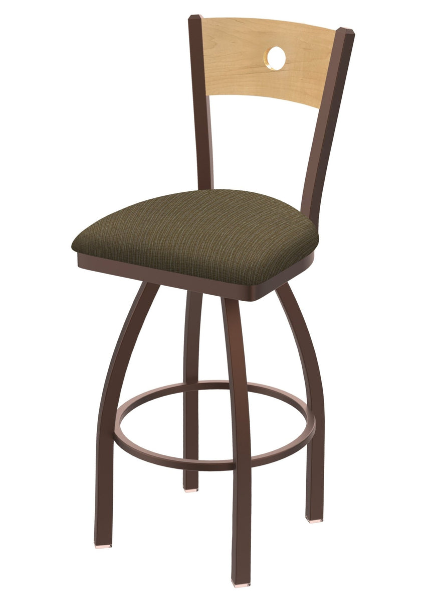 Holland Bar Stool 830 Voltaire Swivel Counter Stool Upholstered Seat 25"H (HBS - 830 - CS - UP - 25H) - SchoolOutlet