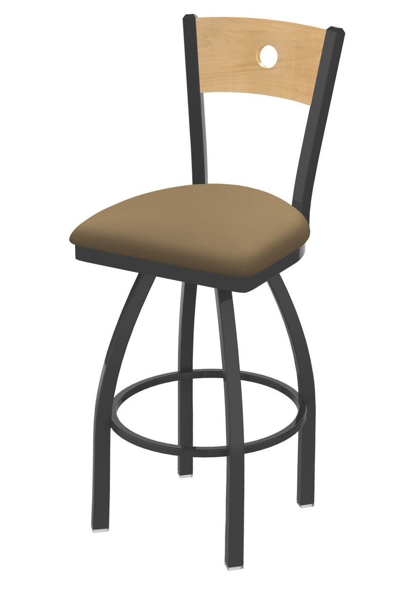 Holland Bar Stool 830 Voltaire Swivel Counter Stool Upholstered Seat 25"H (HBS - 830 - CS - UP - 25H) - SchoolOutlet