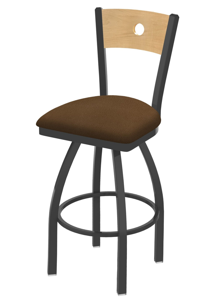 Holland Bar Stool 830 Voltaire Swivel Counter Stool Upholstered Seat 25"H (HBS - 830 - CS - UP - 25H) - SchoolOutlet
