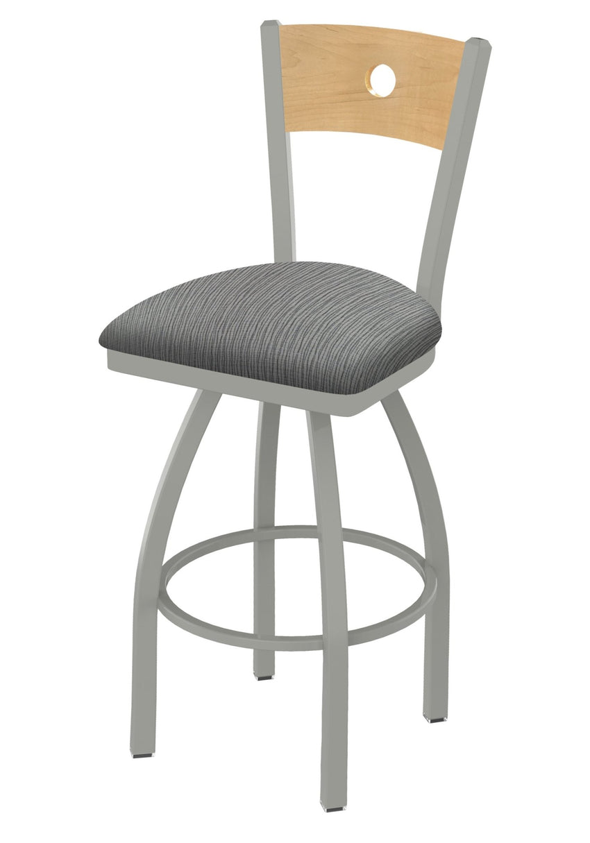 Holland Bar Stool 830 Voltaire Swivel Bar Stool Upholstered Seat 30"H (HBS - 830 - BS - UP - 30H) - SchoolOutlet
