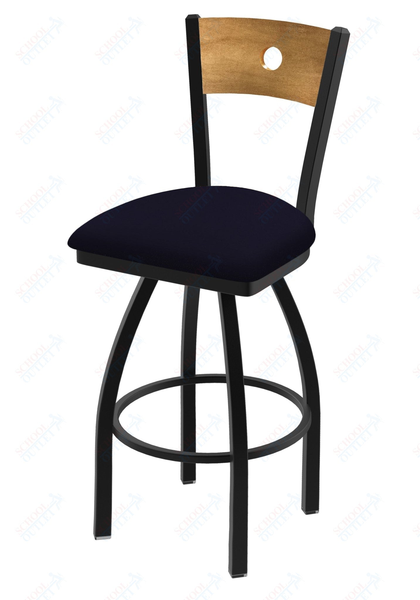 Holland Bar Stool 830 Voltaire Swivel Bar Stool Upholstered Seat 30"H (HBS - 830 - BS - UP - 30H) - SchoolOutlet