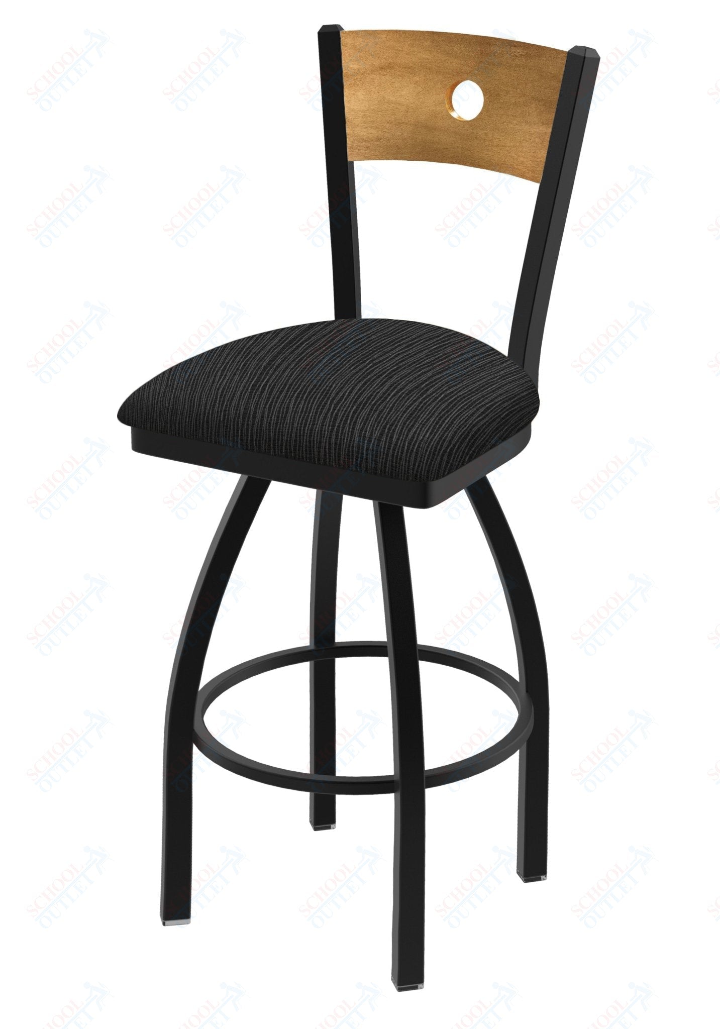 Holland Bar Stool 830 Voltaire Swivel Bar Stool Upholstered Seat 30"H (HBS - 830 - BS - UP - 30H) - SchoolOutlet
