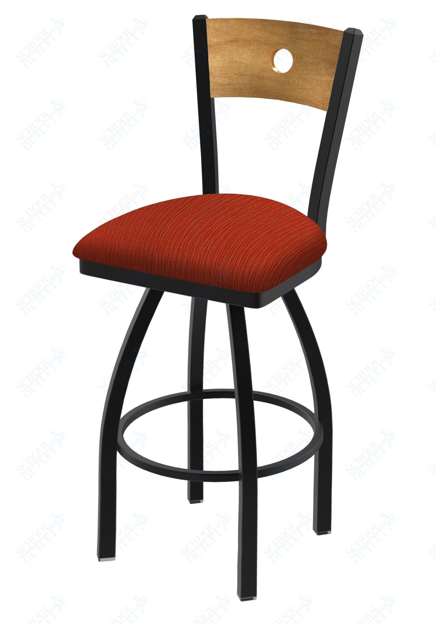 Holland Bar Stool 830 Voltaire Swivel Bar Stool Upholstered Seat 30"H (HBS - 830 - BS - UP - 30H) - SchoolOutlet