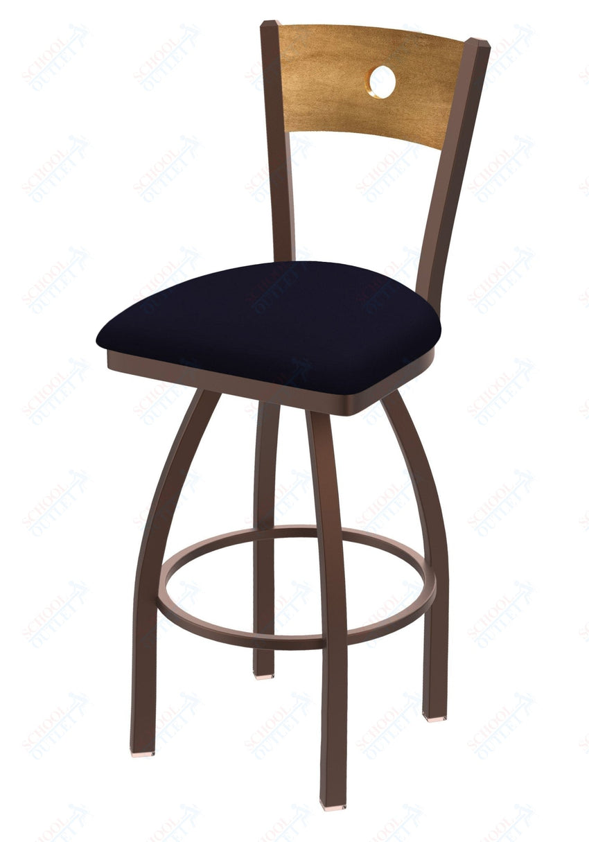 Holland Bar Stool 830 Voltaire Swivel Bar Stool Upholstered Seat 30"H (HBS - 830 - BS - UP - 30H) - SchoolOutlet