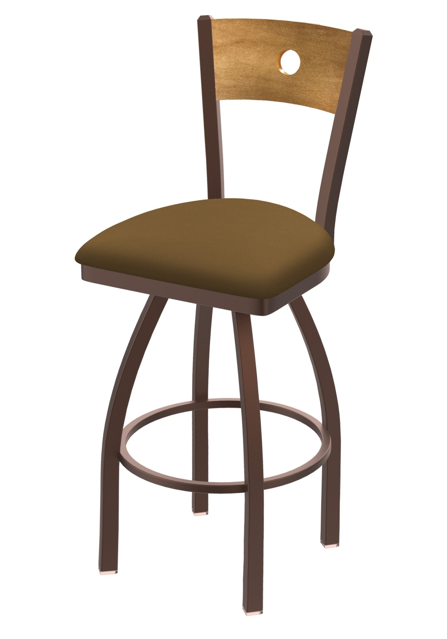 Holland Bar Stool 830 Voltaire Swivel Bar Stool Upholstered Seat 30"H (HBS - 830 - BS - UP - 30H) - SchoolOutlet