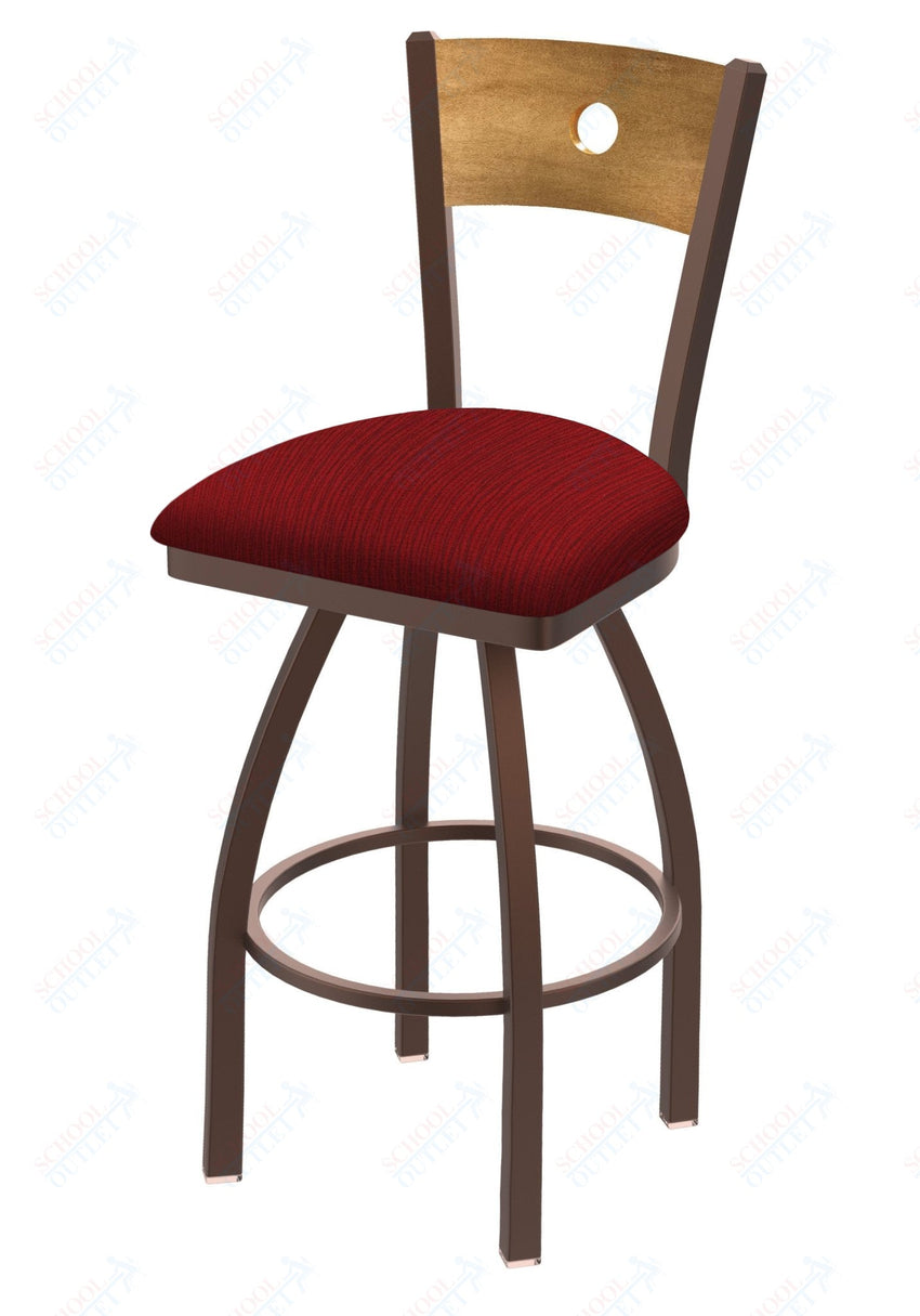 Holland Bar Stool 830 Voltaire Swivel Bar Stool Upholstered Seat 30"H (HBS - 830 - BS - UP - 30H) - SchoolOutlet