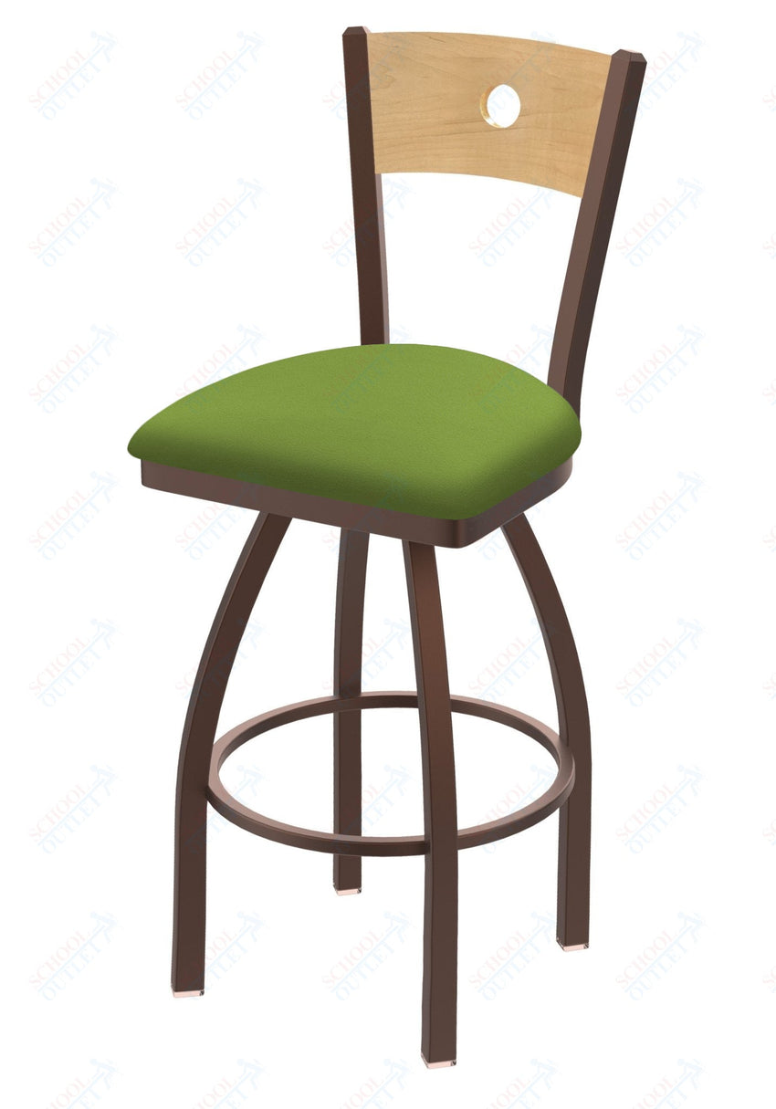 Holland Bar Stool 830 Voltaire Swivel Bar Stool Upholstered Seat 30"H (HBS - 830 - BS - UP - 30H) - SchoolOutlet