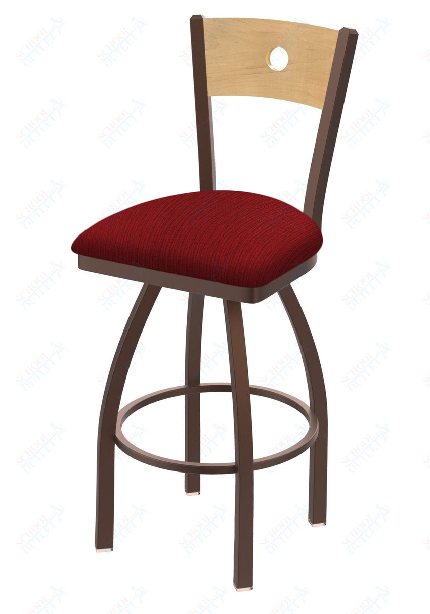 Holland Bar Stool 830 Voltaire Swivel Bar Stool Upholstered Seat 30"H (HBS - 830 - BS - UP - 30H) - SchoolOutlet