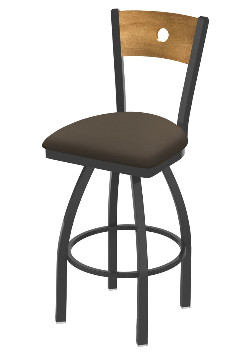 Holland Bar Stool 830 Voltaire Swivel Bar Stool Upholstered Seat 30"H (HBS - 830 - BS - UP - 30H) - SchoolOutlet