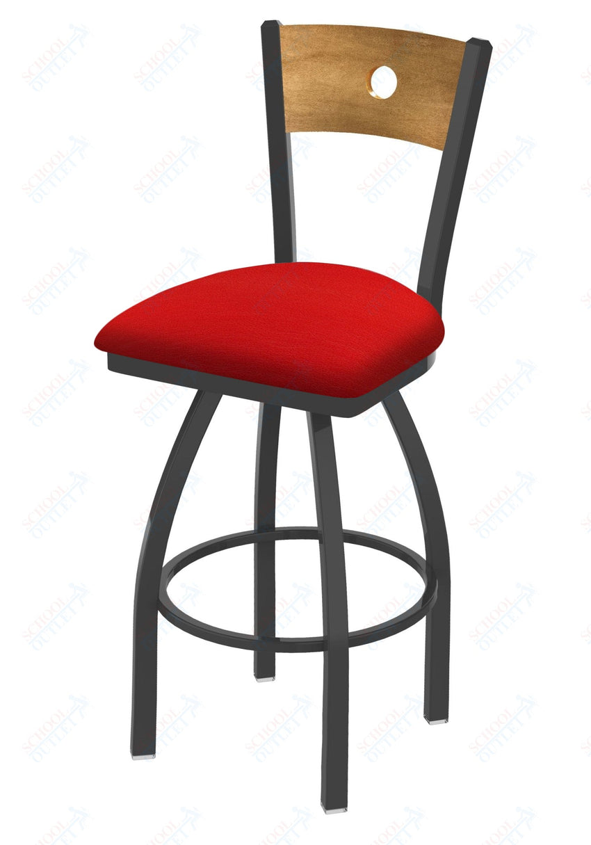 Holland Bar Stool 830 Voltaire Swivel Bar Stool Upholstered Seat 30"H (HBS - 830 - BS - UP - 30H) - SchoolOutlet