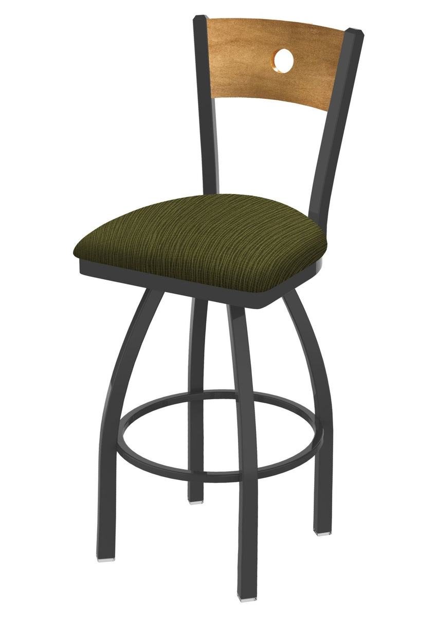 Holland Bar Stool 830 Voltaire Swivel Bar Stool Upholstered Seat 30"H (HBS - 830 - BS - UP - 30H) - SchoolOutlet