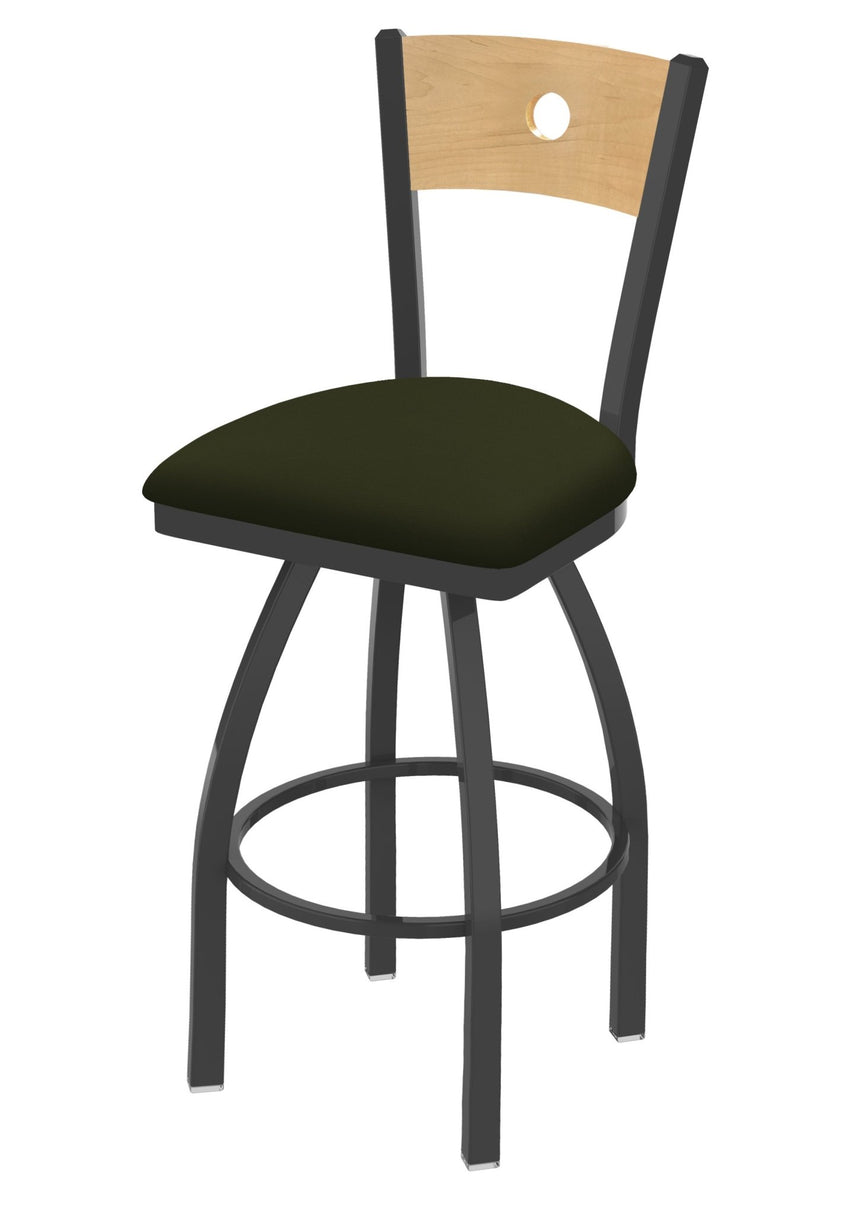 Holland Bar Stool 830 Voltaire Swivel Bar Stool Upholstered Seat 30"H (HBS - 830 - BS - UP - 30H) - SchoolOutlet