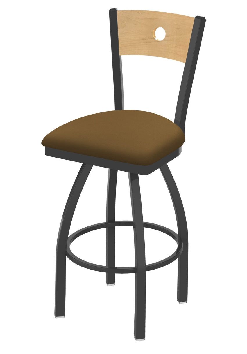 Holland Bar Stool 830 Voltaire Swivel Bar Stool Upholstered Seat 30"H (HBS - 830 - BS - UP - 30H) - SchoolOutlet