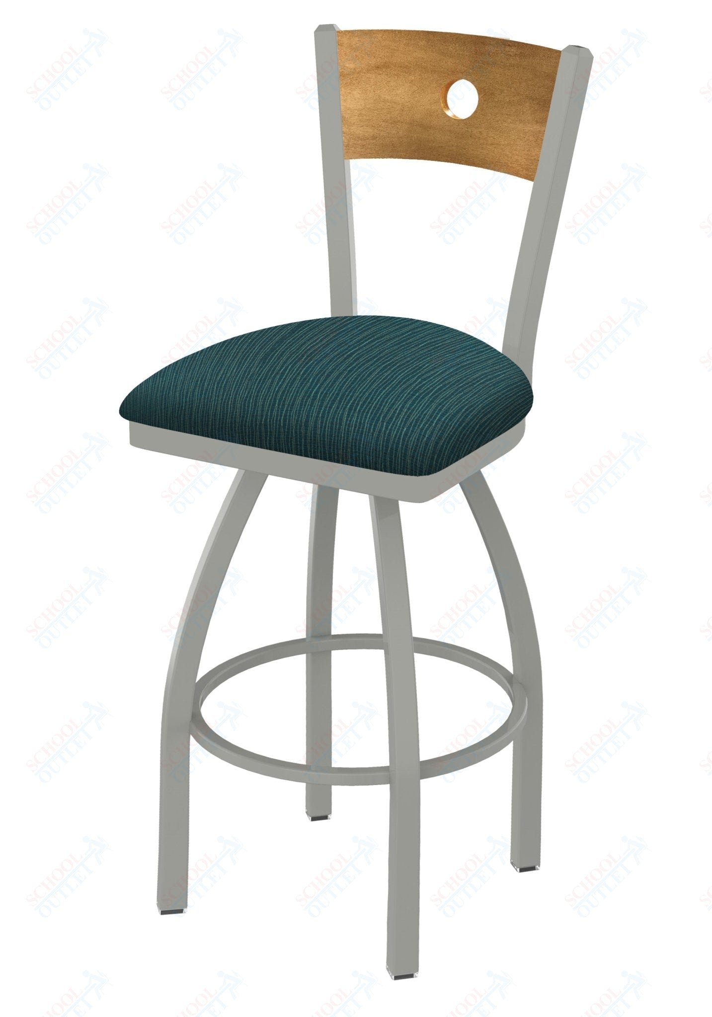 Holland Bar Stool 830 Voltaire Swivel Bar Stool Upholstered Seat 36"H (HBS - 830 - BS - UP - 36H) - SchoolOutlet