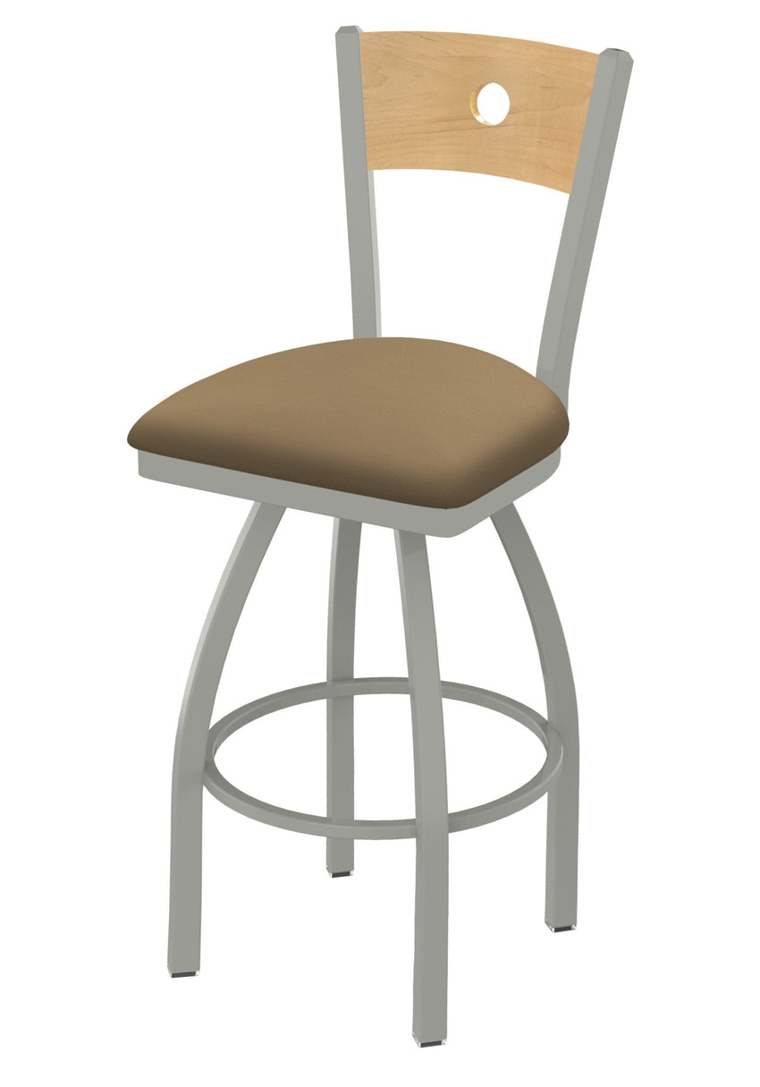 Holland Bar Stool 830 Voltaire Swivel Bar Stool Upholstered Seat 36"H (HBS - 830 - BS - UP - 36H) - SchoolOutlet