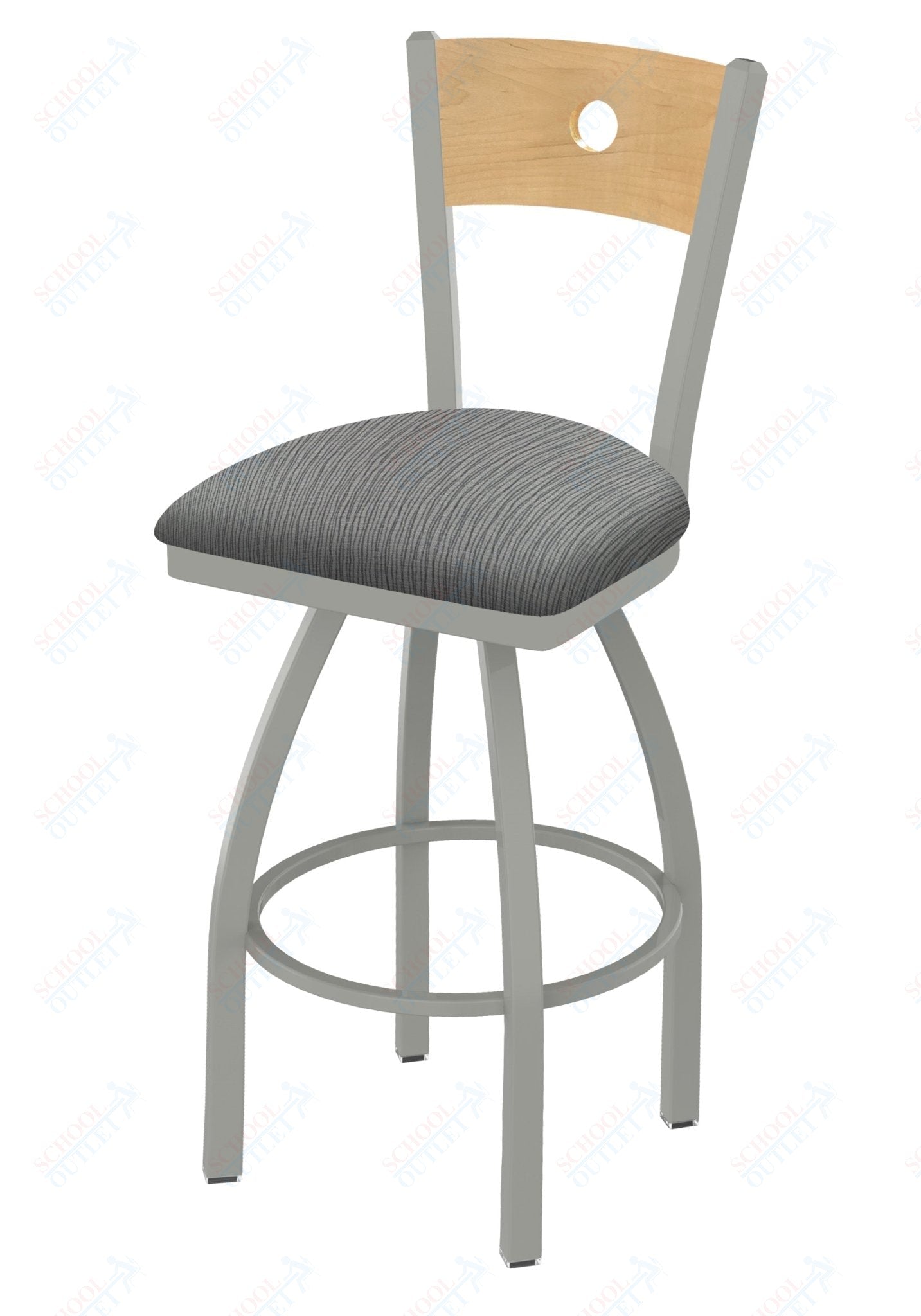 Holland Bar Stool 830 Voltaire Swivel Bar Stool Upholstered Seat 36"H (HBS - 830 - BS - UP - 36H) - SchoolOutlet