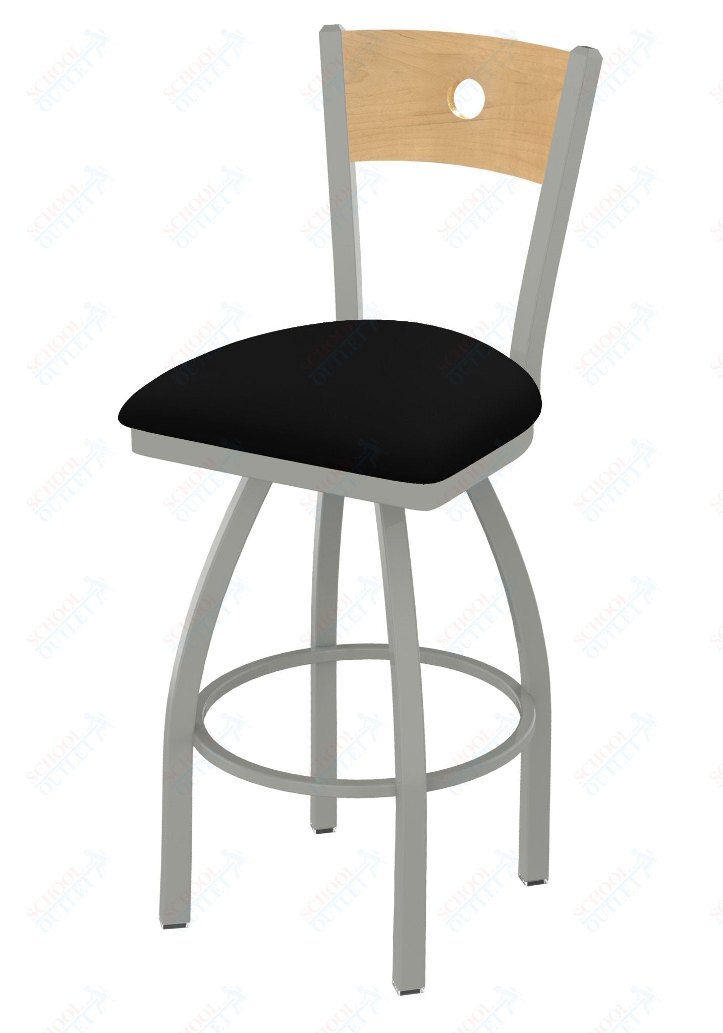 Holland Bar Stool 830 Voltaire Swivel Bar Stool Upholstered Seat 36"H (HBS - 830 - BS - UP - 36H) - SchoolOutlet