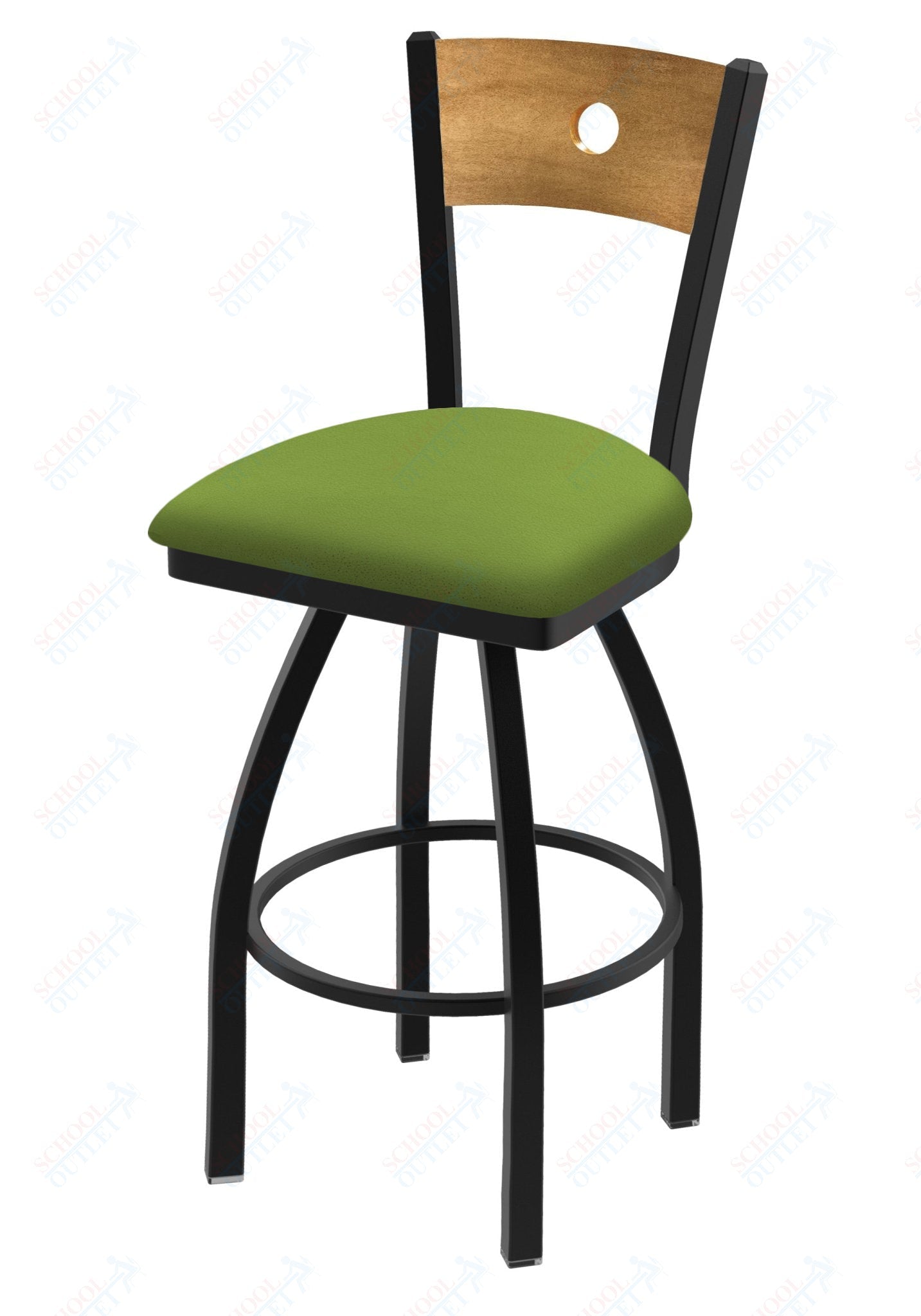 Holland Bar Stool 830 Voltaire Swivel Bar Stool Upholstered Seat 36"H (HBS - 830 - BS - UP - 36H) - SchoolOutlet