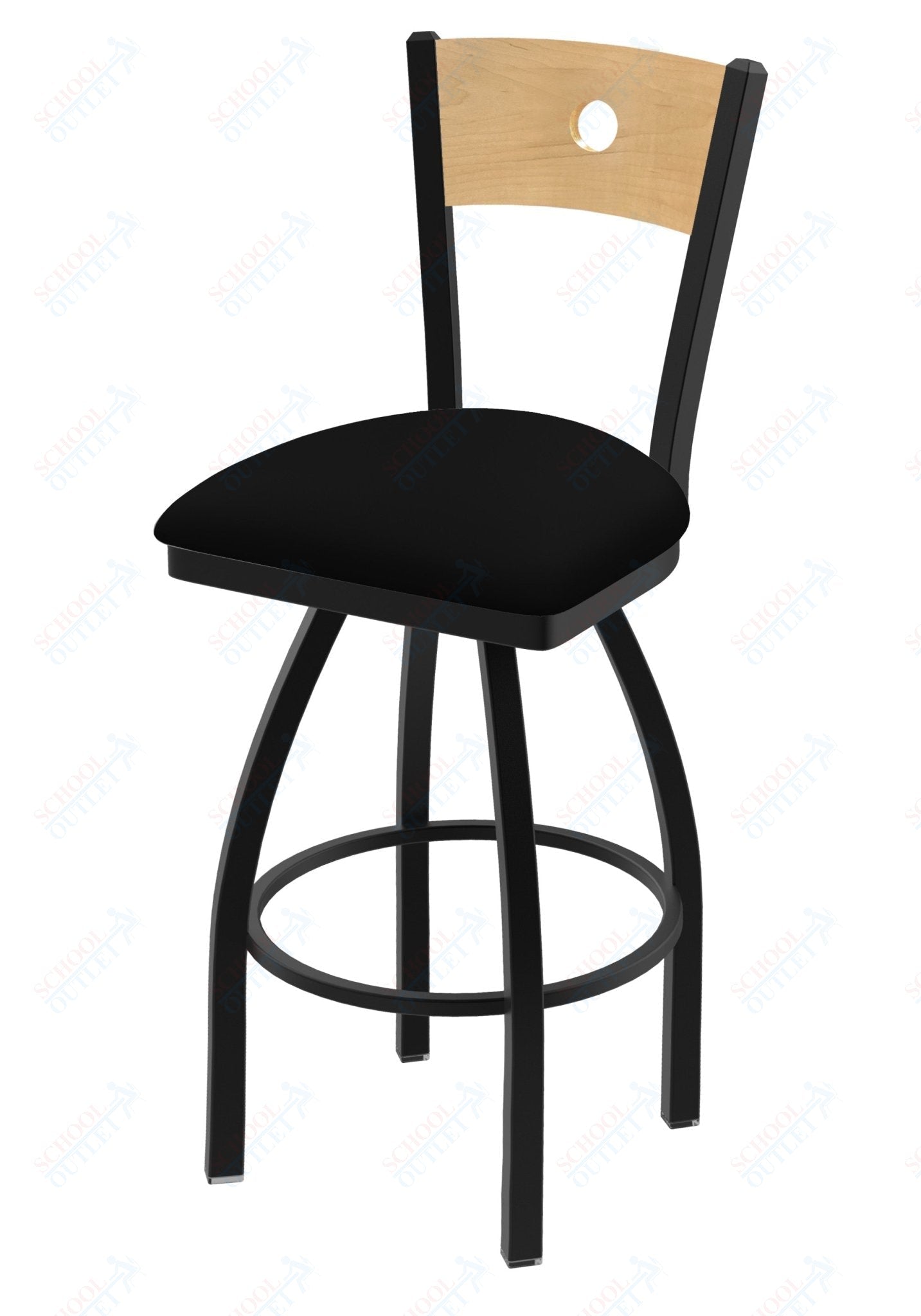 Holland Bar Stool 830 Voltaire Swivel Bar Stool Upholstered Seat 36"H (HBS - 830 - BS - UP - 36H) - SchoolOutlet