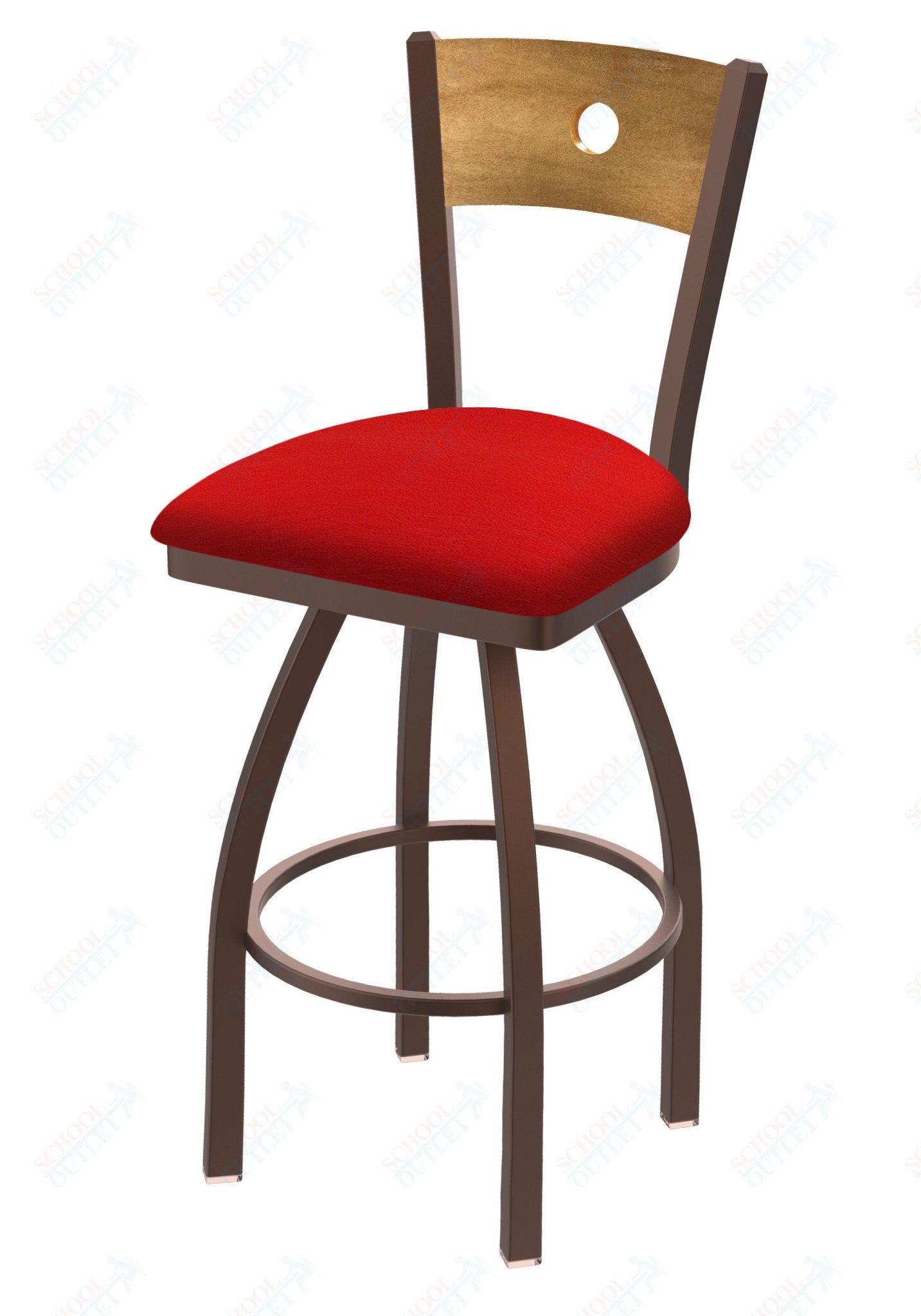 Holland Bar Stool 830 Voltaire Swivel Bar Stool Upholstered Seat 36"H (HBS - 830 - BS - UP - 36H) - SchoolOutlet
