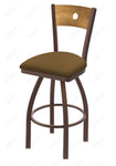 Holland Bar Stool 830 Voltaire Swivel Bar Stool Upholstered Seat 36