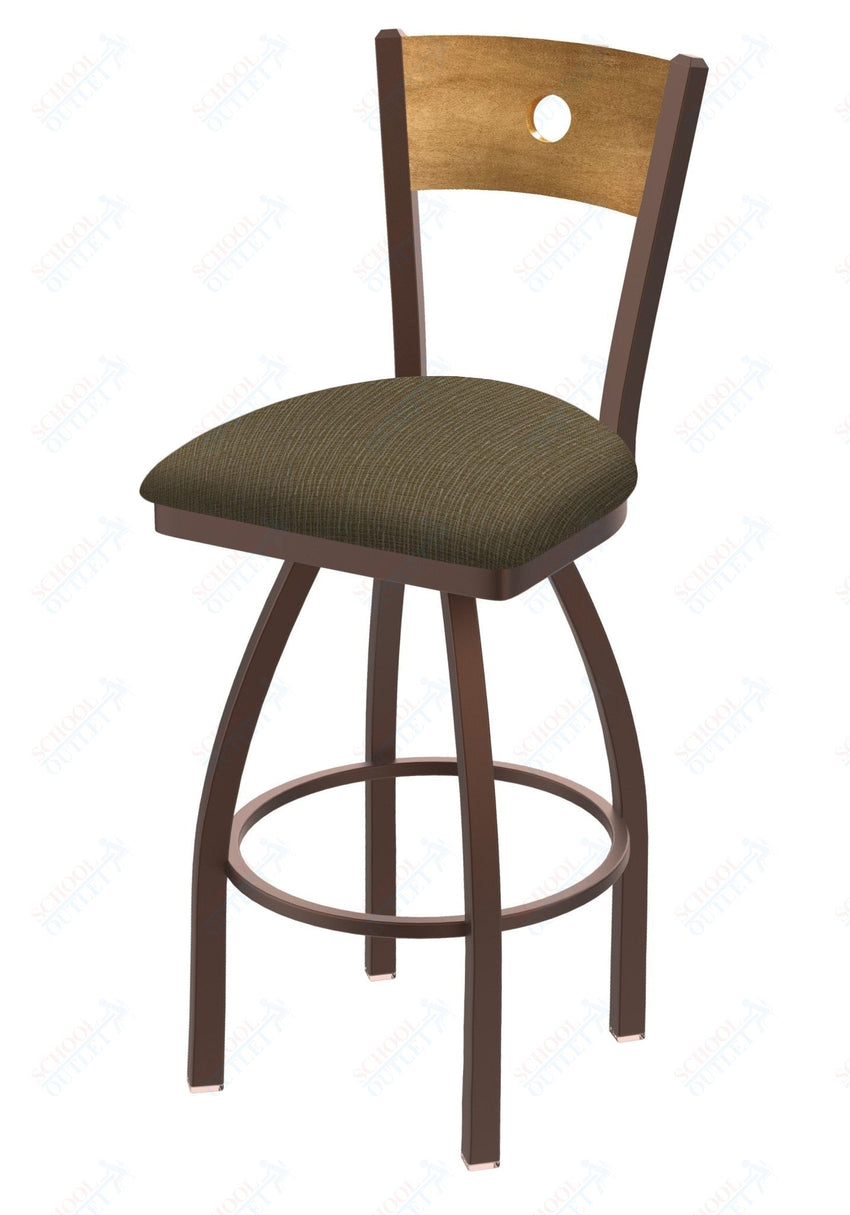 Holland Bar Stool 830 Voltaire Swivel Bar Stool Upholstered Seat 36"H (HBS - 830 - BS - UP - 36H) - SchoolOutlet
