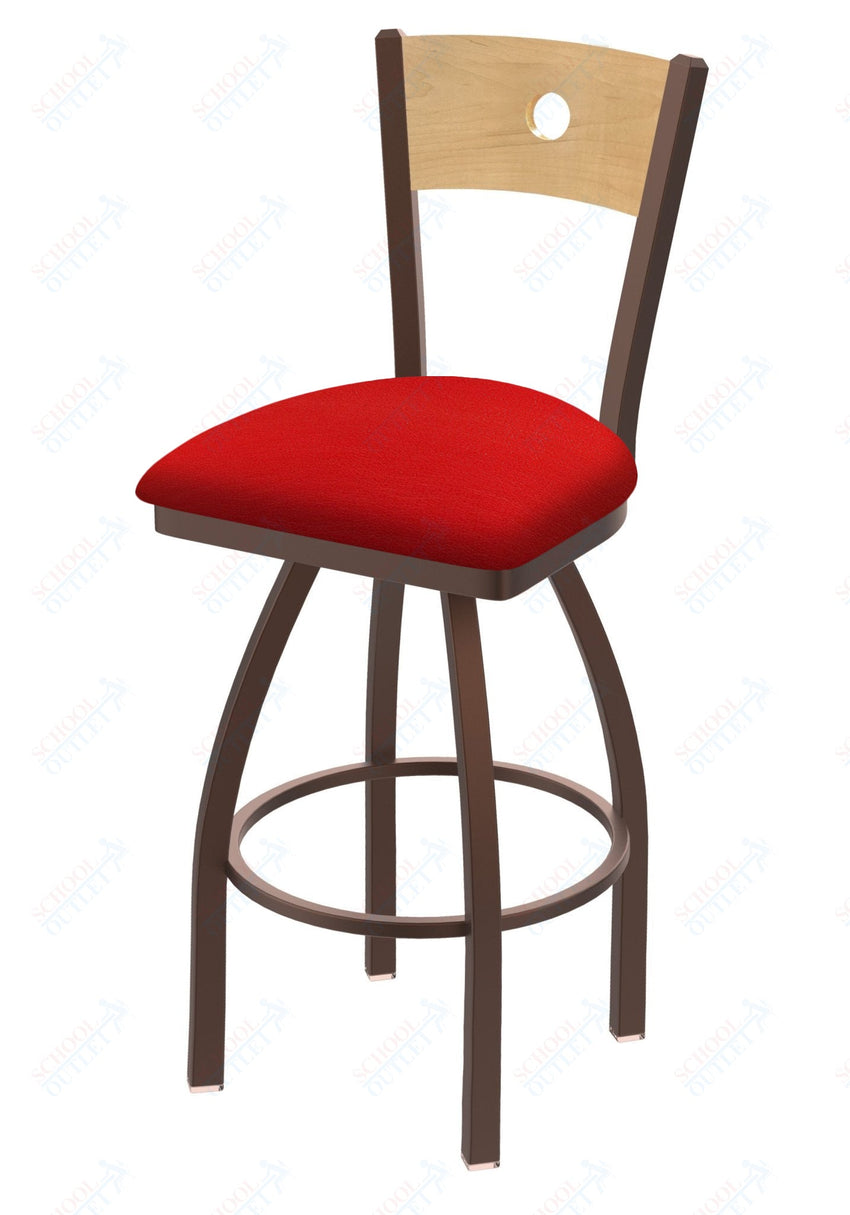 Holland Bar Stool 830 Voltaire Swivel Bar Stool Upholstered Seat 36"H (HBS - 830 - BS - UP - 36H) - SchoolOutlet