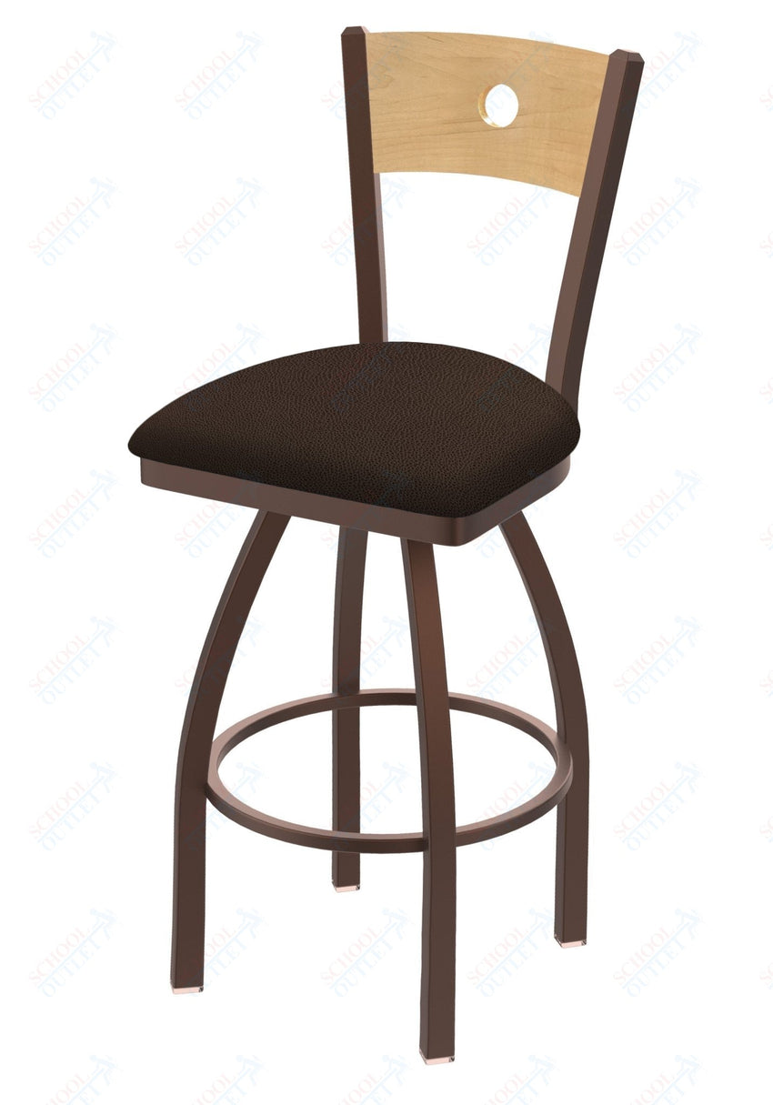 Holland Bar Stool 830 Voltaire Swivel Bar Stool Upholstered Seat 36"H (HBS - 830 - BS - UP - 36H) - SchoolOutlet