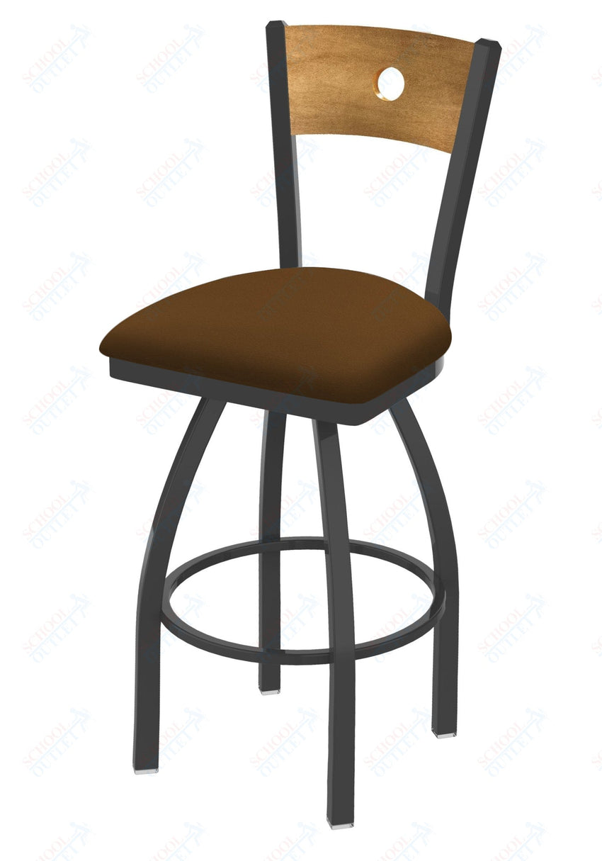 Holland Bar Stool 830 Voltaire Swivel Bar Stool Upholstered Seat 36"H (HBS - 830 - BS - UP - 36H) - SchoolOutlet
