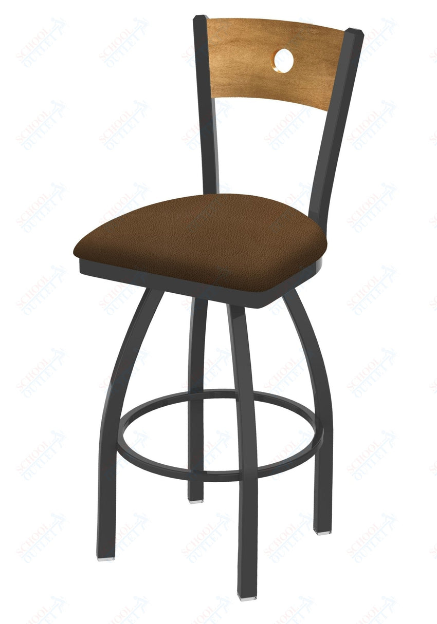 Holland Bar Stool 830 Voltaire Swivel Bar Stool Upholstered Seat 36"H (HBS - 830 - BS - UP - 36H) - SchoolOutlet
