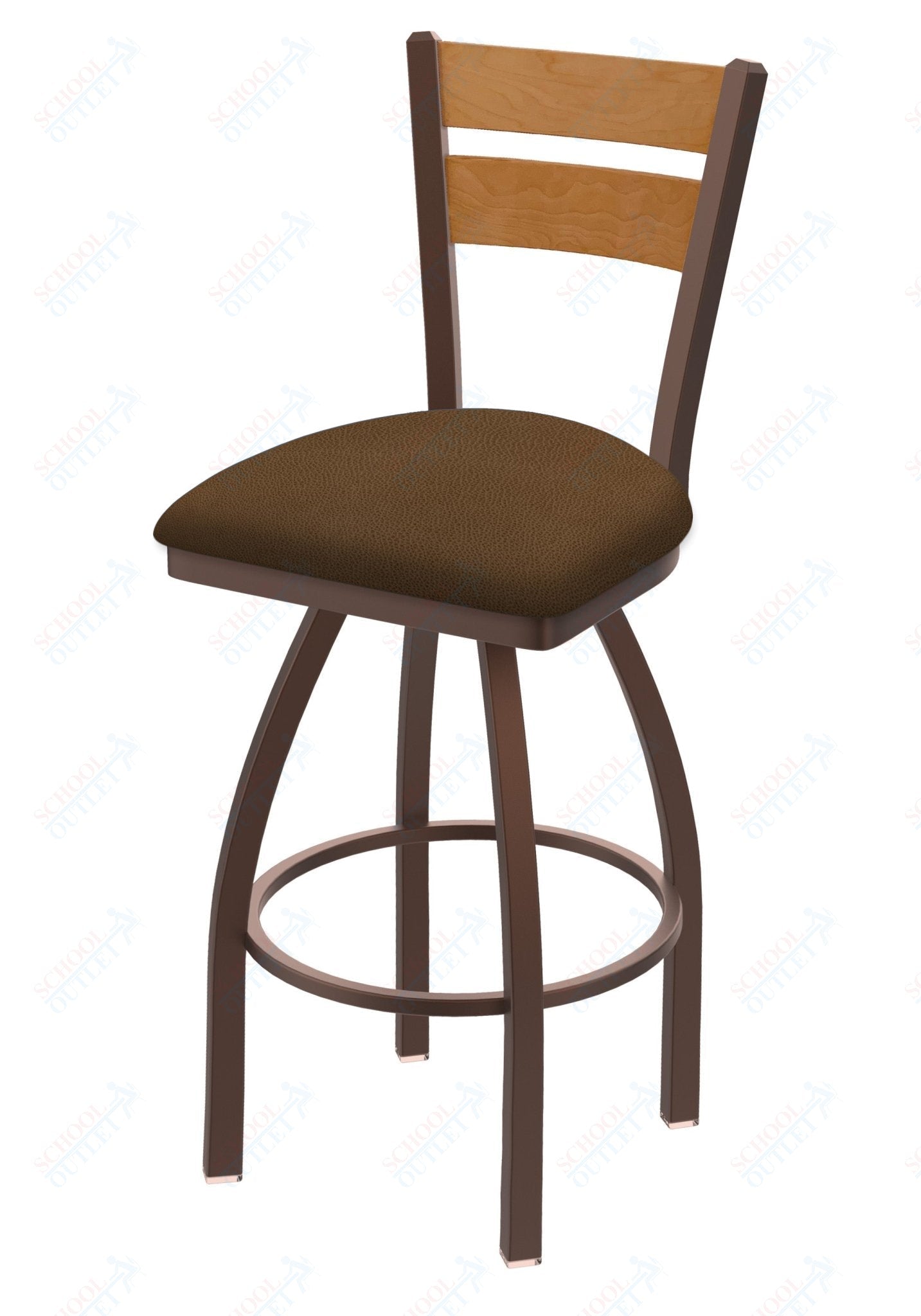 Holland Bar Stool 832 Thor Swivel Counter Stool Upholstered Seat 25"H (HBS - 832 - CS - UP - 25H) - SchoolOutlet