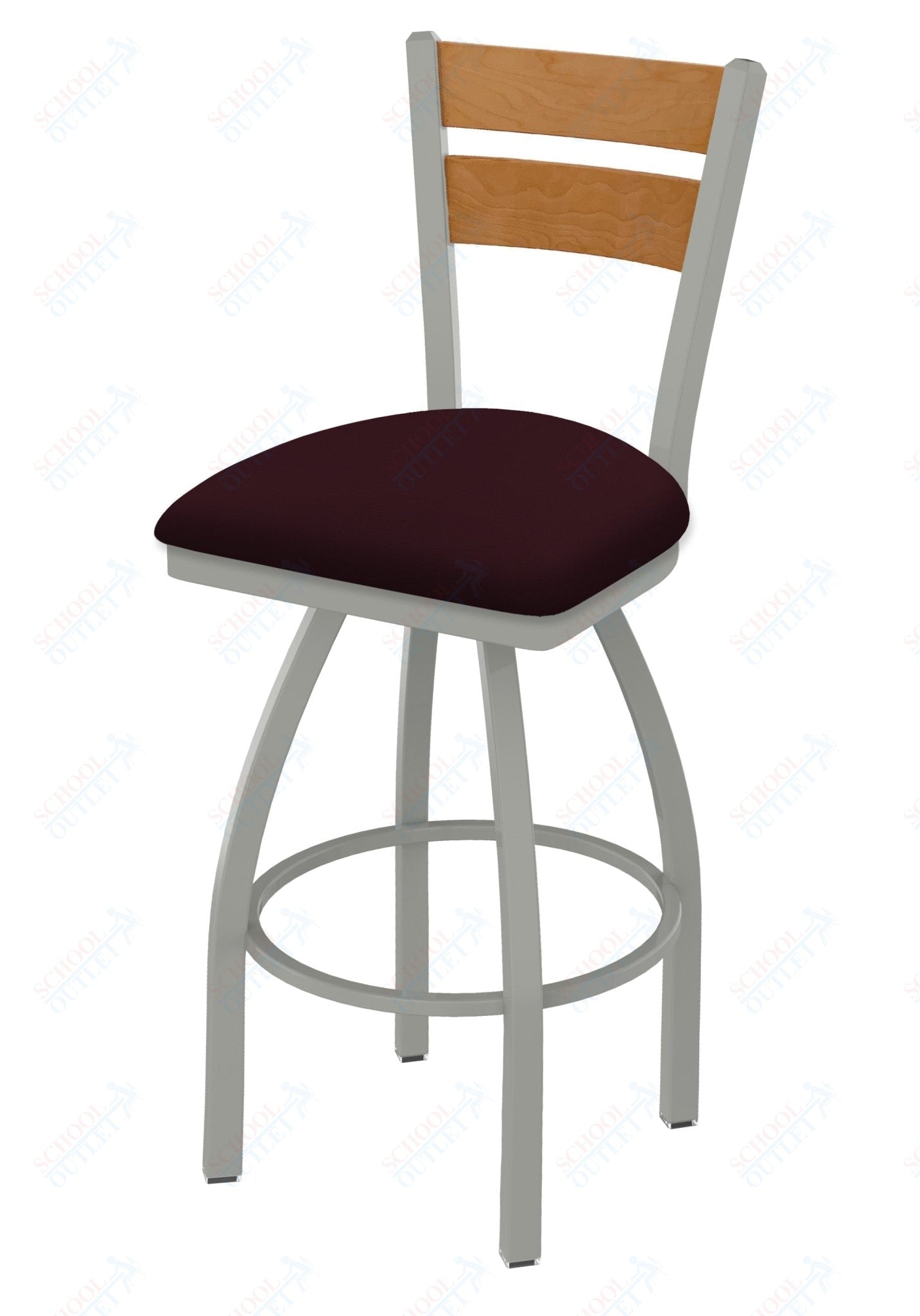 Holland Bar Stool 832 Thor Swivel Bar Stool Upholstered Seat 30"H (HBS - 832 - BS - UP - 30H) - SchoolOutlet