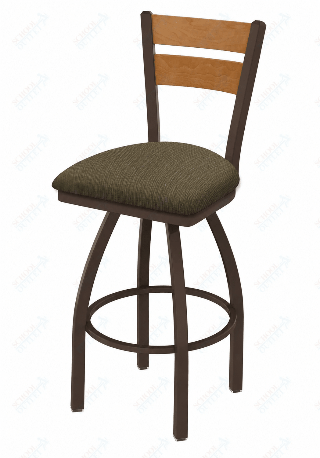 Holland Bar Stool 832 Thor Swivel Bar Stool Upholstered Seat 36"H (HBS-832-BS-UP-36H) - SchoolOutlet