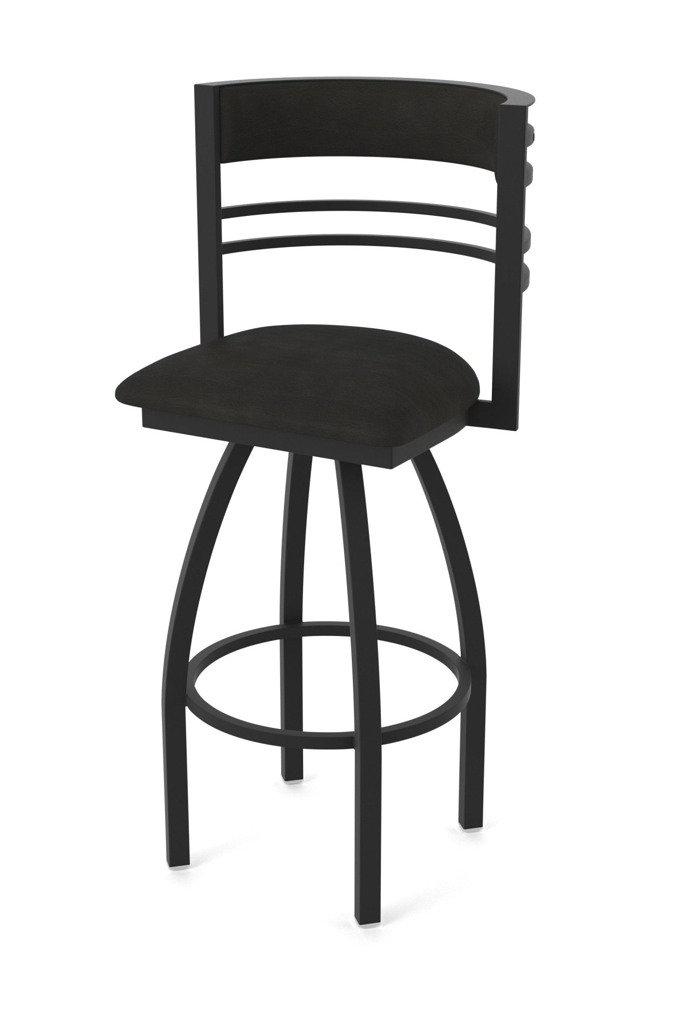 Holland Bar Stool 860 Hunter Swivel Bar Stool Upholstered Seat 30"H (HBS - 860 - BS - UP - 30H) - SchoolOutlet