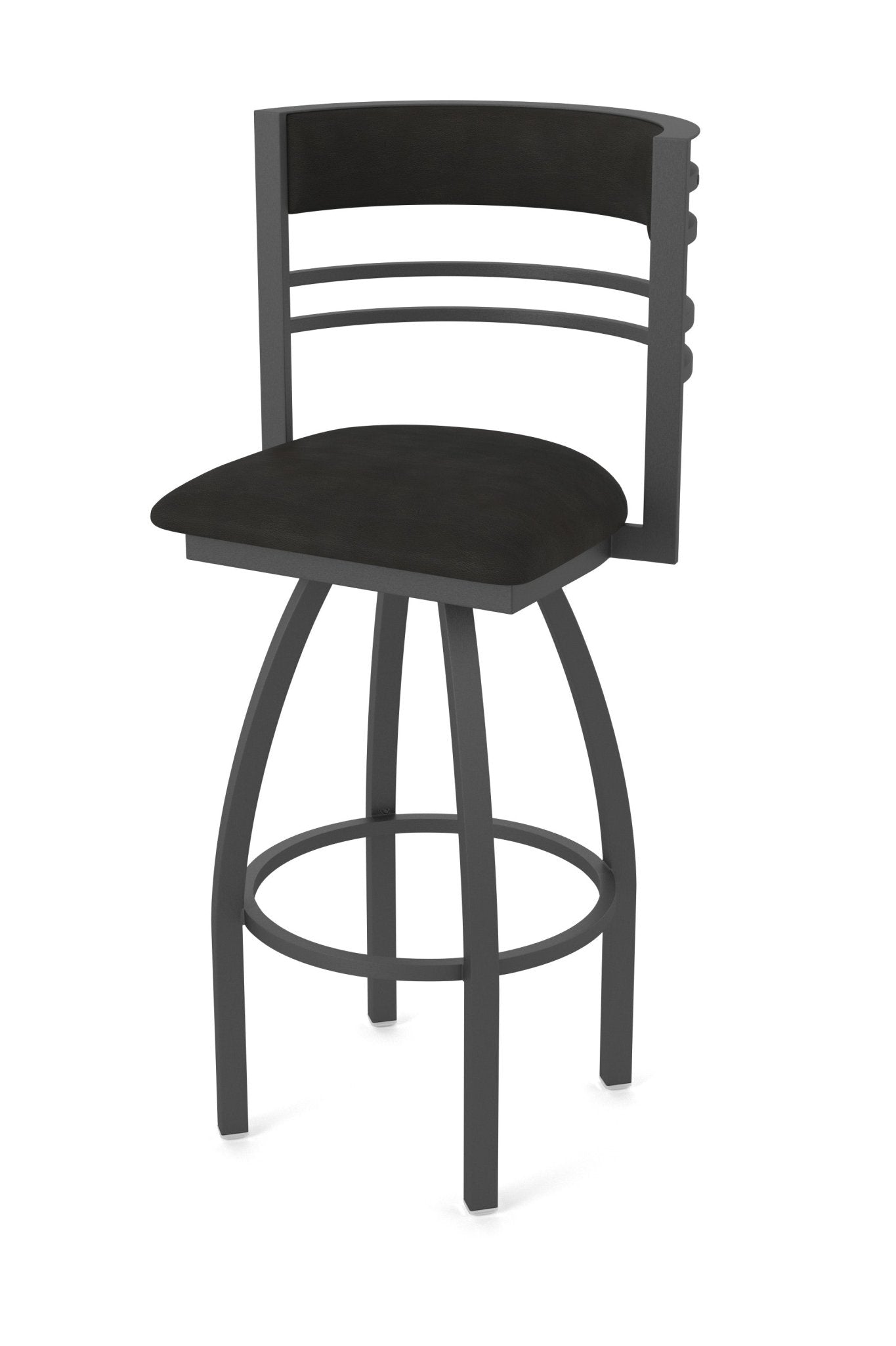 Holland Bar Stool 860 Hunter Swivel Bar Stool Upholstered Seat 30"H (HBS - 860 - BS - UP - 30H) - SchoolOutlet
