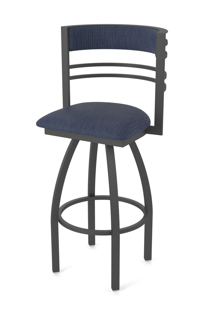 Holland Bar Stool 860 Hunter Swivel Bar Stool Upholstered Seat 30"H (HBS - 860 - BS - UP - 30H) - SchoolOutlet